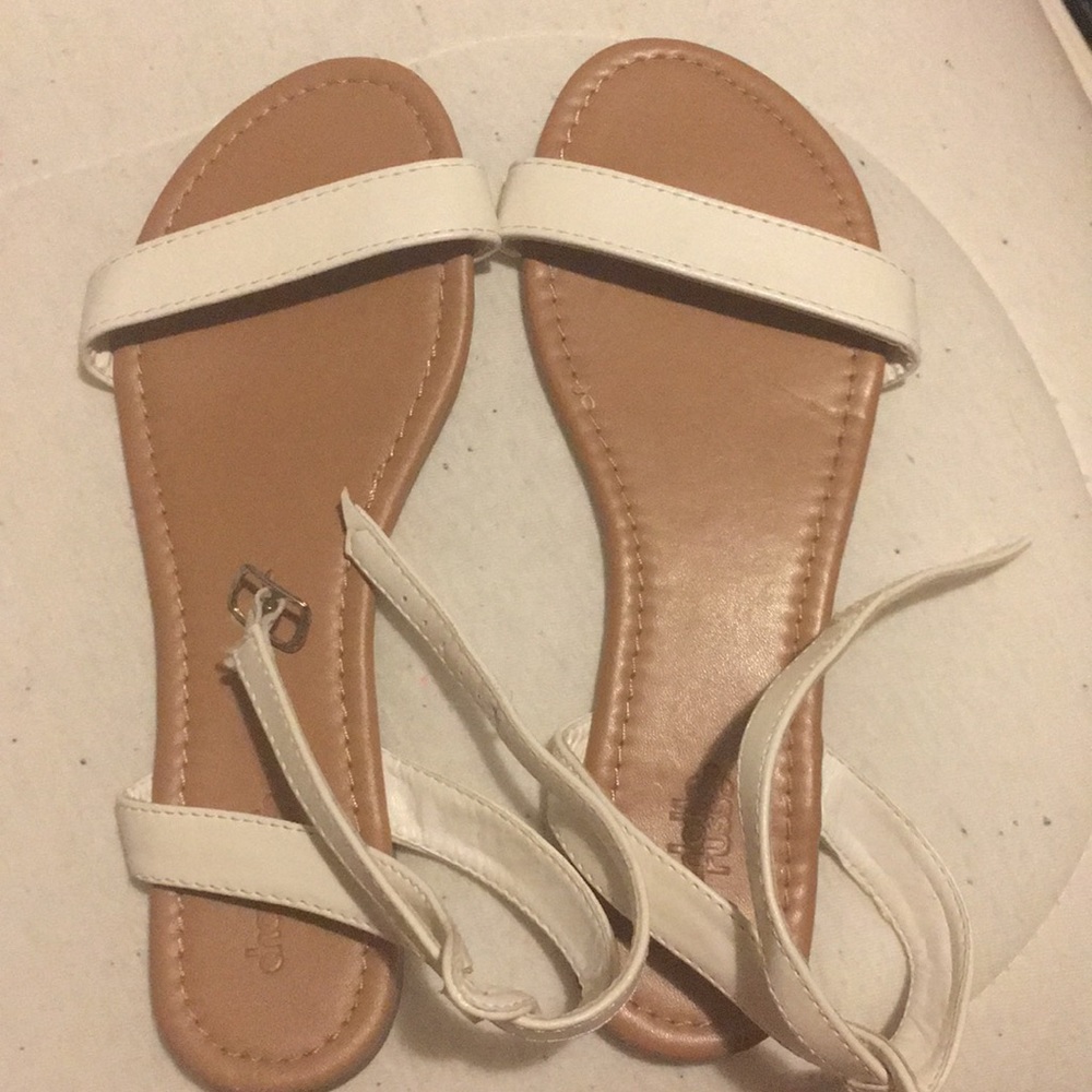 White strap sandals